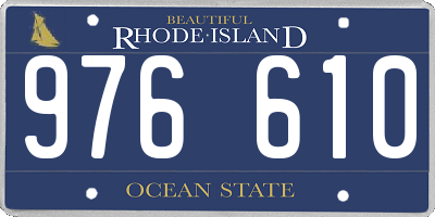 RI license plate 976610