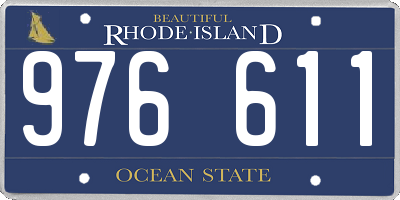 RI license plate 976611