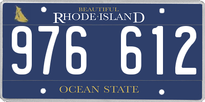 RI license plate 976612