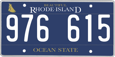 RI license plate 976615