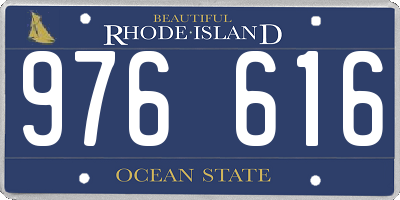 RI license plate 976616