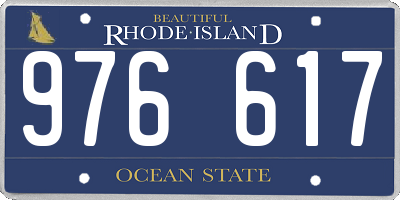 RI license plate 976617