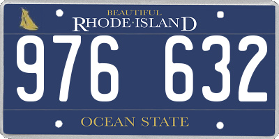 RI license plate 976632