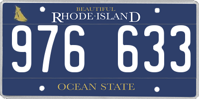 RI license plate 976633