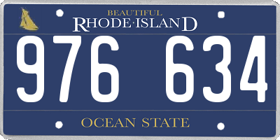 RI license plate 976634