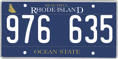 RI license plate 976635