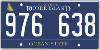 RI license plate 976638