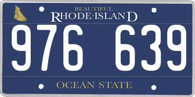 RI license plate 976639