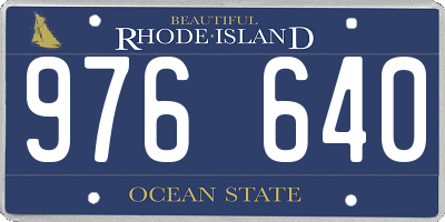 RI license plate 976640