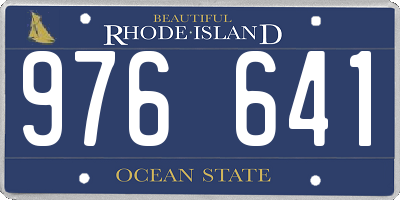 RI license plate 976641
