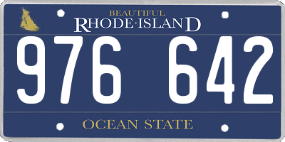 RI license plate 976642