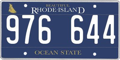 RI license plate 976644