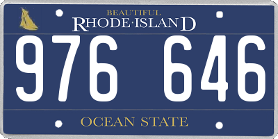 RI license plate 976646