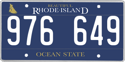 RI license plate 976649