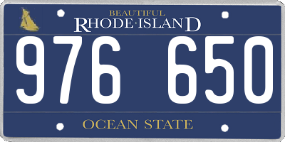 RI license plate 976650