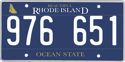 RI license plate 976651