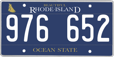 RI license plate 976652