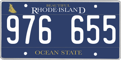RI license plate 976655