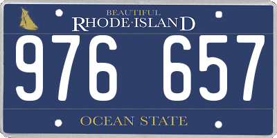 RI license plate 976657