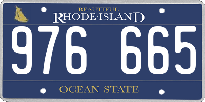 RI license plate 976665