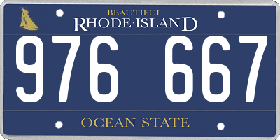 RI license plate 976667