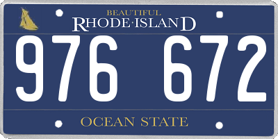 RI license plate 976672
