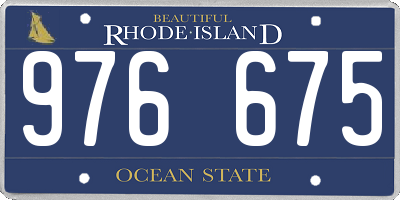 RI license plate 976675