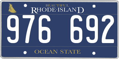 RI license plate 976692