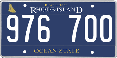 RI license plate 976700