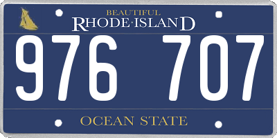 RI license plate 976707