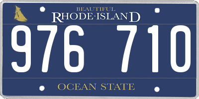 RI license plate 976710
