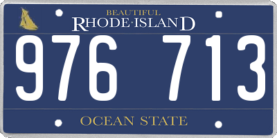 RI license plate 976713