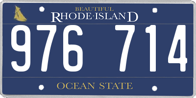 RI license plate 976714