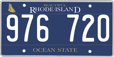 RI license plate 976720