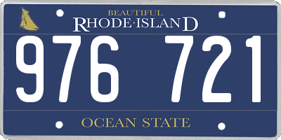 RI license plate 976721