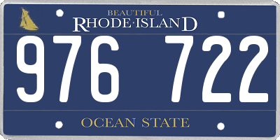 RI license plate 976722