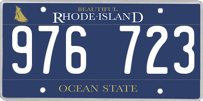 RI license plate 976723