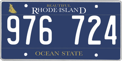 RI license plate 976724
