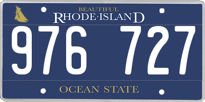 RI license plate 976727