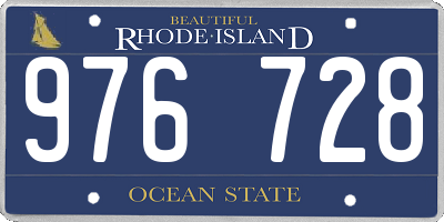 RI license plate 976728