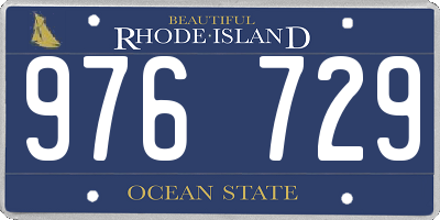 RI license plate 976729