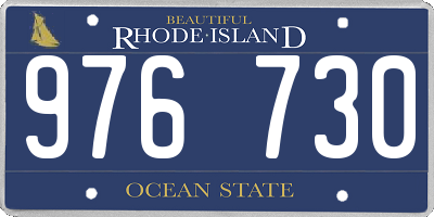 RI license plate 976730