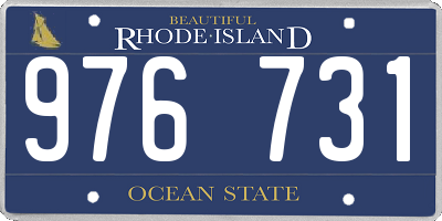 RI license plate 976731