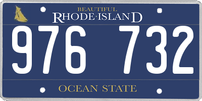 RI license plate 976732