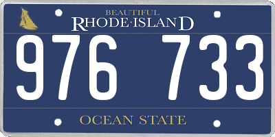 RI license plate 976733