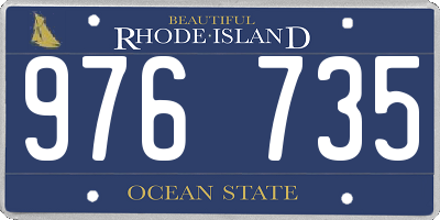 RI license plate 976735
