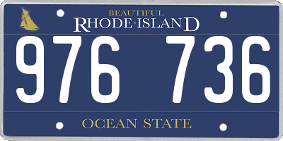 RI license plate 976736