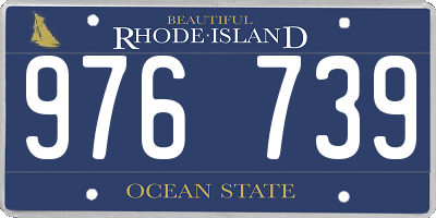 RI license plate 976739