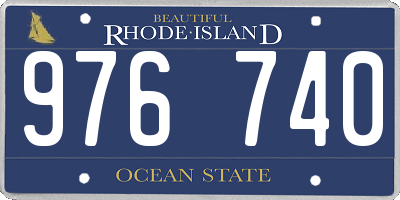 RI license plate 976740