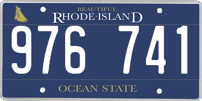 RI license plate 976741